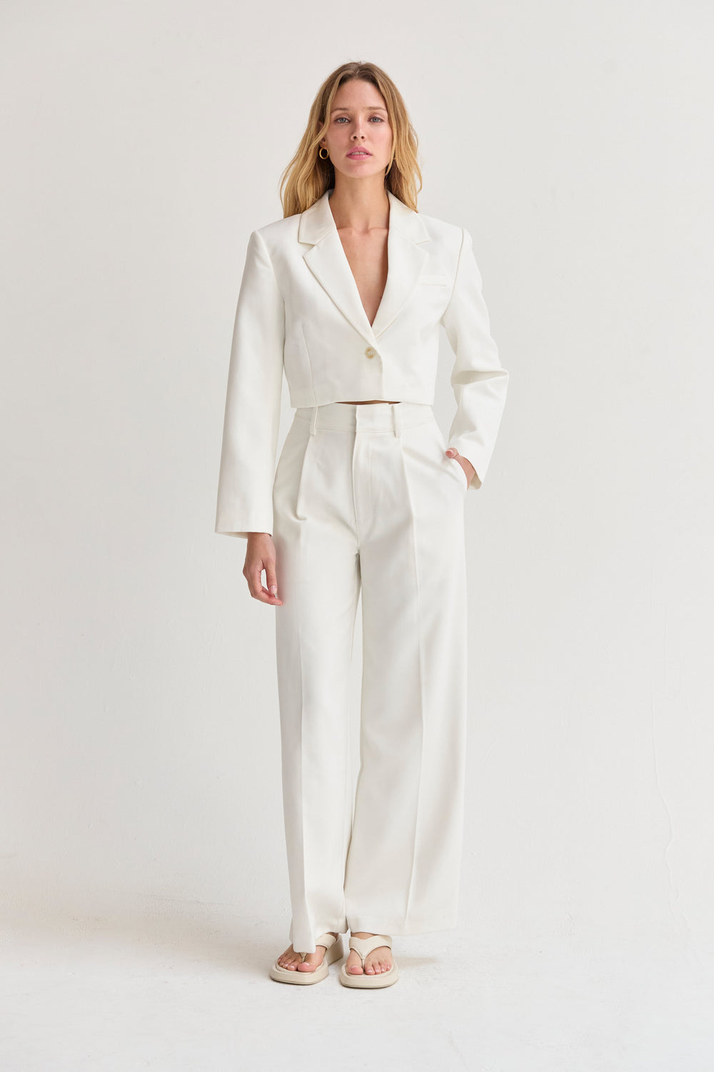 Sasha Tailored Wide Leg Trousers