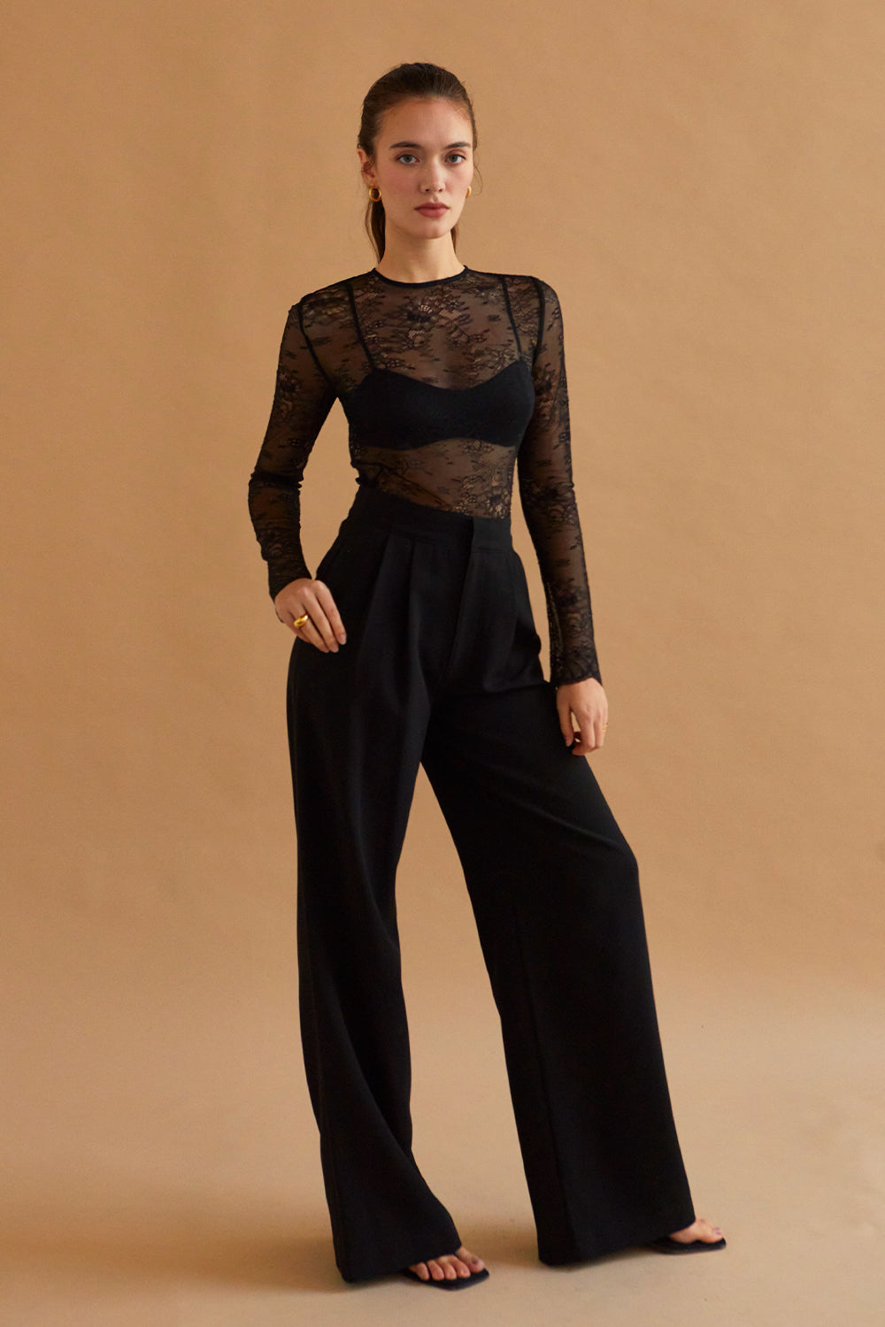Shiloh High Waisted Pleated Trousers