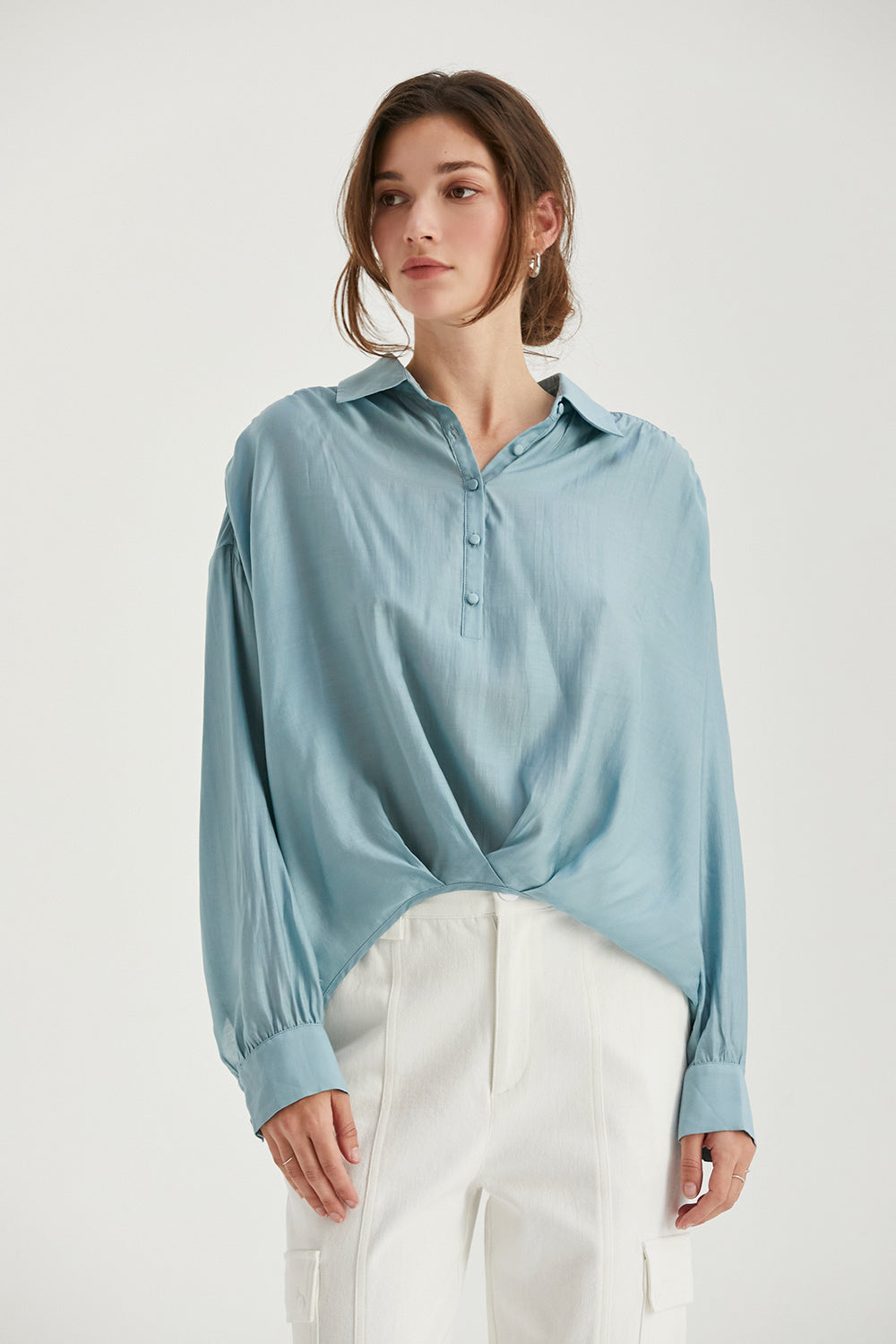 Maeve Surplice Woven Top