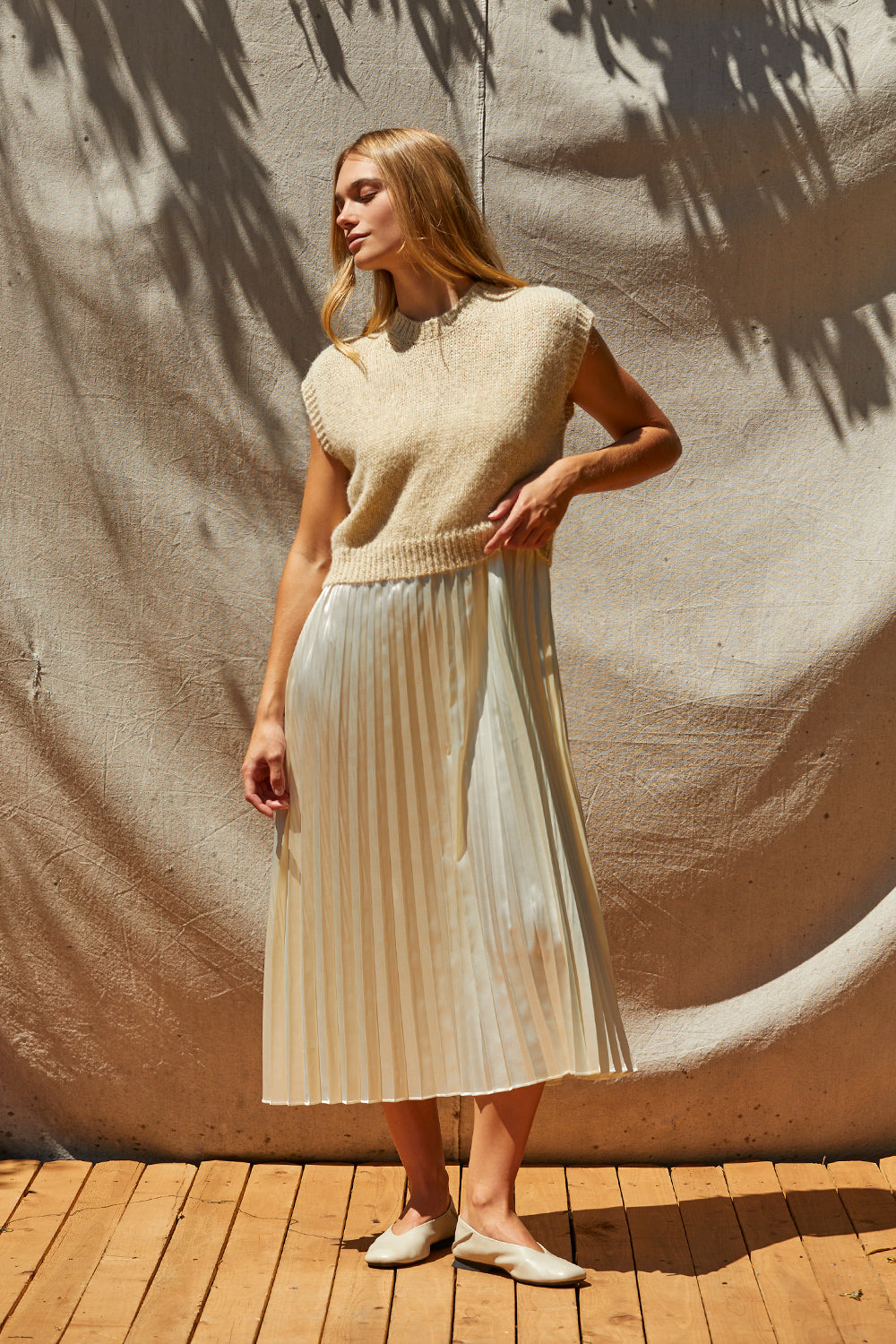 Sharpe Twofer Sweater Top Dress