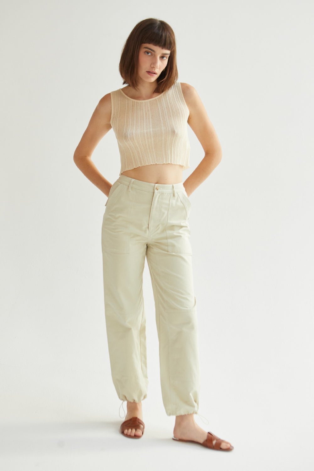 Taylor High-Waisted Jogger Pants